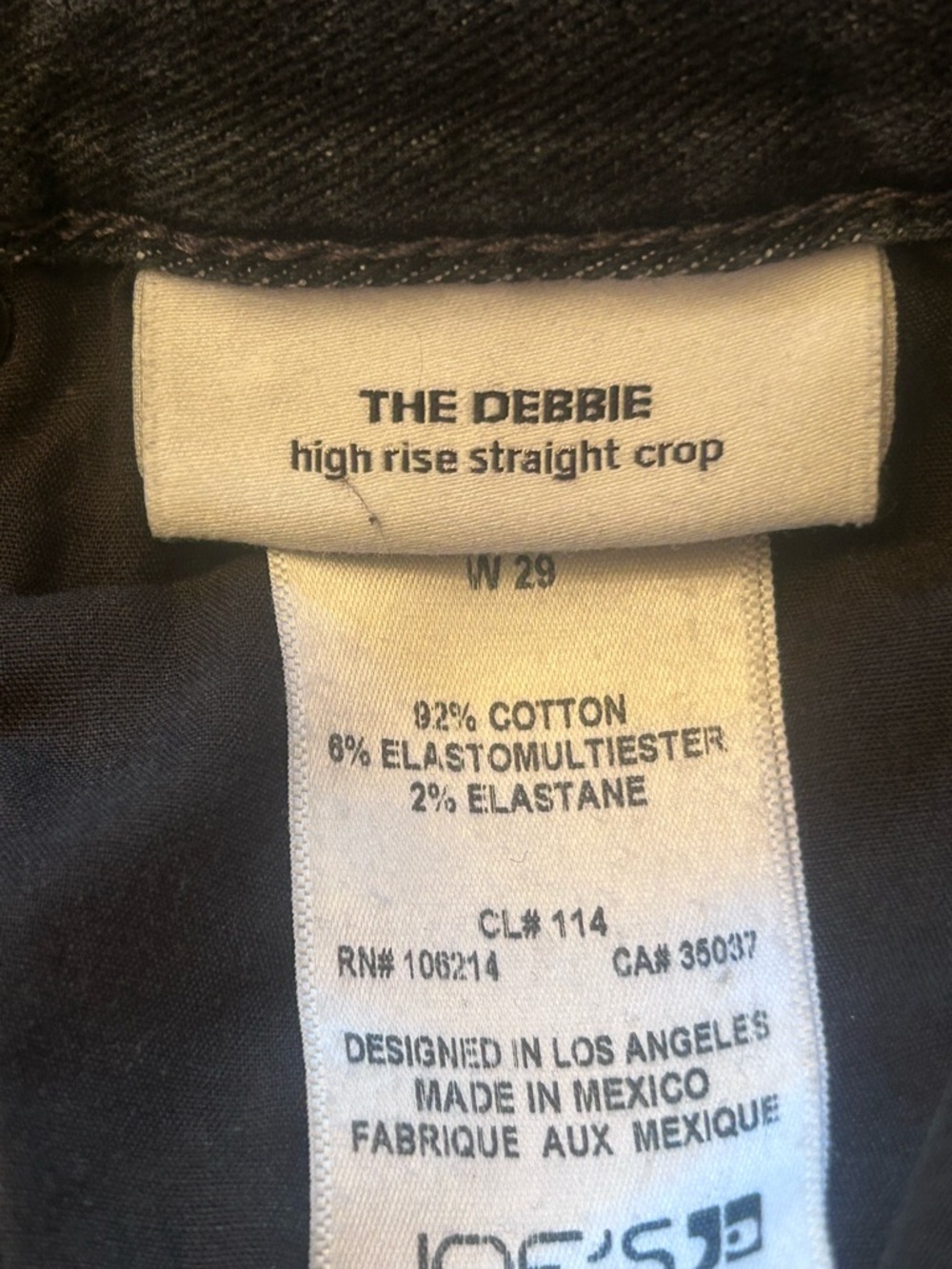 Joe's Jeans Blackwashed Ankle Crop Straight - Picture 4 of 4